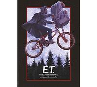 E.T. Bicycle A3 Art Print - Limited Edition of 995 - 300gsm Textured Paper - Hand Numbered - Certificate of Authenticity - Official Licensed Movie Decor