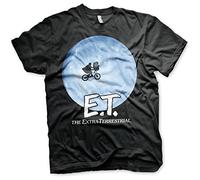 E.T. Bike Officially Licensed in The Moon Mens T-Shirt (Black)