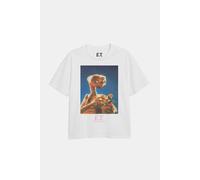 E.T. Girl's With Flowers Girls T-Shirt White | Size: 7-8 Years E.T. White 7-8 Years