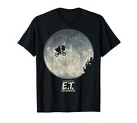 E.T. Infamous Flying Bike Scene Silhouette Logo T-Shirt