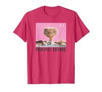 E.T. Phone Home Movie Poster Box View T-Shirt, Men, Red Heather, X-Large