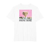 E.T. Phone Home Movie Poster Box View T-Shirt, Men's Big and Tall, White, 4X Tall