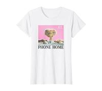 E.T. Phone Home Movie Poster Box View T-Shirt, Women, White, Medium