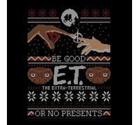 E.T. the Extra-Terrestrial Be Good or No Presents Men's T-Shirt - Black - 5XL