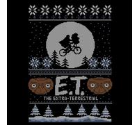 E.T. the Extra-Terrestrial Christmas Men's T-Shirt - Black - 3XL