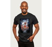 E.T. the Extra-Terrestrial Men's ET Cinematic Poster Montage T-Shirt in Black | Size: Small E.T. the Extra-Terrestrial Black S