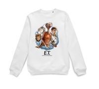E.T. the Extra-Terrestrial Official Painted Portrait Sweatshirt - White | Size: Small E.T. the Extra-Terrestrial White S
