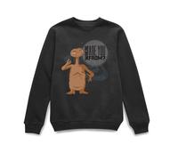 E.T. the Extra-Terrestrial Official Where are you from Sweatshirt - Black | Size: XL E.T. the Extra-Terrestrial Black XL