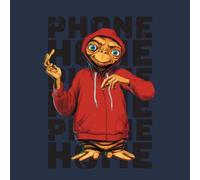 E.T. the Extra-Terrestrial Phone Home Stylised Hoodie - Navy - XL