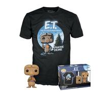 Funko Pop! & Tee: E.T.- E.T. With Reeses - Large - (L) - E.T. the Extra Terrestrial - T-Shirt - Clothes With Collectable Vinyl Figure - Gift Idea - Toys and Short Sleeve Top for Adults Unisex Men