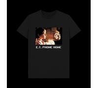 E.T. Unisex Phone Home T-shirt Colour: Black, Size: XL E.T. Black S