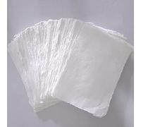 E-Tailor Handmade Cotton Deckle Edge Paper Loose Leaf Sheets 130 GSM Ivory White (Pack of 1-5x7-20-Sheets)