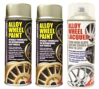 E-Tech 2 x Drift Gold Alloy Wheel Paint and 1 x Lacquer Kit - Etech