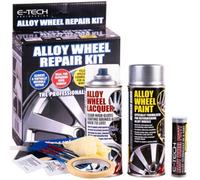 E-TECH Complete Alloy Wheel Refurbishment Repair Kit - Silver - AW-KIT-01