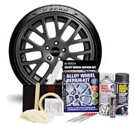E-TECH Alloy Wheel Repair Kit - wheel rim refurbishment to professionally restore and refurbish car alloy wheel rim damage, scuffs & scrapes (Technik Grey)