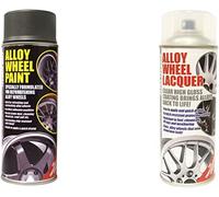 E-Tech ANTHRACITE TECHNIC GREY Alloy Wheel Paint CLEAR LACQUER 2 x 400ml Cans