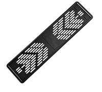 E-TECH BLACK ABS NUMBER PLATE SURROUND - REGISTRATION PLATE HOLDER