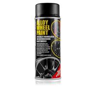 E-TECH MOTORSPORT BLACK Chip Resistant Satin Alloy Wheel Paint 400ml