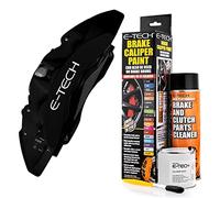 E-TECH EBCP-BK Quality Black Car Engine Bay Block Valve Cover Brake Caliper Paint