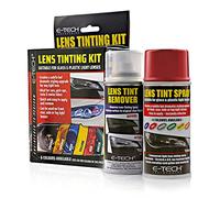 E-TECH ELS150-R Car Glass Plastic Lens Tail Light Red Tint Spray Kit Set
