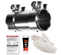 E-TECH Exhaust Repair Kit - Fits Exhaust Straight Pipe Diameters 53mm-57mm
