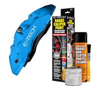 E-TECH Gloss Sky Blue Brake Caliper Paint - EBCP-GSBL - Complete Kit Inc Paint/Cleaner & Brush