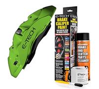 E-TECH Lime Green Brake Caliper/Drum Paint - EBCP-GR - Complete Kit Inc Paint/Cleaner & Brush