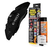 E-TECH Matt Black Brake Caliper Paint - EBCP-MB - Complete Kit Inc Paint/Cleaner & Brush