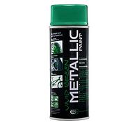 E-TECH Metallic Paint - 400ml (Vivid Green) - Multi-Purpose Use ideal for Automotive Styling, Bikes & Scooters, Models & Hobbies and Home & DIY - Interior & Exterior