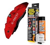 E-TECH Red Brake Caliper/Red Paint - EBCP-R - Complete Kit Inc Paint/Cleaner & Brush