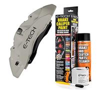 E-TECH Silver Brake Caliper/Drum Paint - EBCP-S - Complete Kit inc Paint/Cleaner & Brush