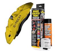 E-TECH Yellow Brake Caliper/Drum Paint - EBCP-Y - Complete Kit inc Paint/Cleaner & Brush