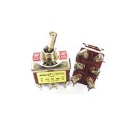 E-TEN1021 1121 1122 1221 1321 1322 Silver Momentary Rocker Toggle Switch 15A 250V (ON)/Off/(ON) 2/3/4/6Pin 2/3Position IDGTTLDF(E-TEN1322 6Pin 3T)