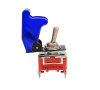 E-TEN1021 2-Pin 2 Terminal ON-Off 250V 15A AC Auto Toggle Switch 2 Position Copper Switches Orange(Blue) industrial