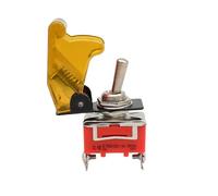 E-TEN1021 2-Pin 2 Terminal ON-Off 250V 15A AC Auto Toggle Switch 2 Position Copper Switches Orange(Orange) industrial