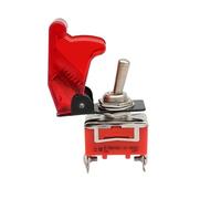 E-TEN1021 2-Pin 2 Terminal ON-Off 250V 15A AC Auto Toggle Switch 2 Position Copper Switches Orange(Red) industrial