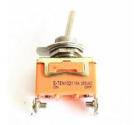 E-TEN1021 ON/OFF Toggle Switch Rocker Head 15A 250V AC Small Switches 2 Feet 1Pcs