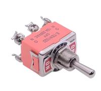 E-TEN1322 6PIN ON-OFF-ON Miniature Toggle Switch 15A 250V 1Pcs