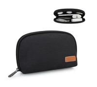 E-Tree Small Tech Pouch, Electronics Accessories Storage Bag, Travel Electronic Organizer Case Compatible with MacBook Laptop Charger Mouse Adapter Hub Cell Phone Cord Cable Powerbank