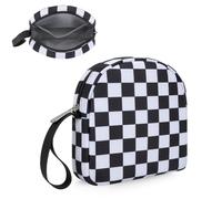 E-Tree Soft Headphone Case Bag,Travel Accessories Organizer,Multi-Fit | Fits JBL/Sony/Bose/SoundCore/JLab | Foam padded walls | Mesh inner pocket | 7.09"x7.09" | 70g lightweight | with handle