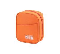 E-Tree Storage Pouch for Small Electronics and Accessories,Tech Bag,Electronic Organizer Case Compatible with MacBook Laptop Charger,Mouse,Cables,Hub,Power Bank,Earphone,Toiletries Cosmetics (Orange)