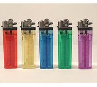 E TWO Disposable Lighters X 20, Multicolor, Plastic, Modern Style, 20 Pack, Butane Fuel
