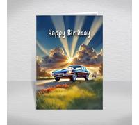 E-Type Jaguar Birthday Card for Friends & Family - British Classic Sports Car Keepsake for Vintage Motoring Fans & Collectors: Birthday Card (Size A5)