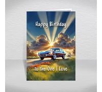 E-Type Jaguar Card to the One I Love - British Classic Sports Car Keepsake for Vintage Motoring Fans & Collectors: to the One I Love Birthday Card (Size A5)