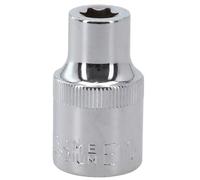 E Type Socket 1/2 Drive, High Hardness Metal Female Torx for Ratchet Wrench, E10 E12 E14 E16 E18 E20 E22 E24
