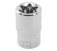 E Type Socket 1/2 Inch Drive Female Torx Bit, High Hardness Metal Ratchet Wrench Head for E10 E12 E14 E16 E18 E20 E22 E24, Professional Hand Tool for Auto Repair and Mechanical Work