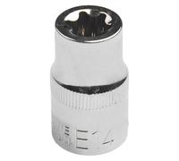 E Type Socket 1/2 Inch Drive, High Hardness Metal Female Torx Bit for Ratchet Wrench Hand Tools, Compatible with E10 E12 E14 E16 E18 E20 E22 E24