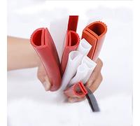 E-Type Temperature Resistant Silicone Seal Strip for Freezer Door and Refrigerator Equipment(Red,12x10mm)