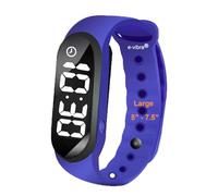 e-vibra Potty Training Watch - Silent Vibrating Alarm Watch with Countdown Timer, Royal Blue, 3 Piece Set, Modern