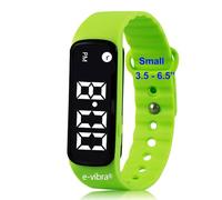 e-vibra Potty Training Watch - Silent Vibrating Alarm with Timer and 12 Daily Alarms (Green - Small)